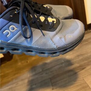 On Cloud Running Men's Blue Athletic Shoes